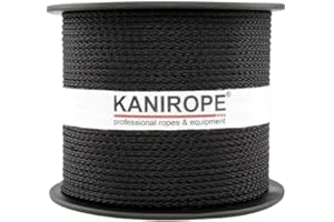 Kanirope® PP Seil Polypropylenseil MULTIBRAID 1mm 100m Farbe Schwarz (1811) 8x geflochten