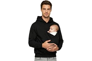 Miutii Baby bärare, kappa, män, mammashoodi för pappa, nyfödd, känguru, huvtröja, joggare, t-shirt, t-shirt, armhåla, golf