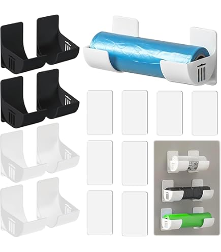 GOTOTOP Organisateur De Sac Poubelle Support De Rangement Mural Pour