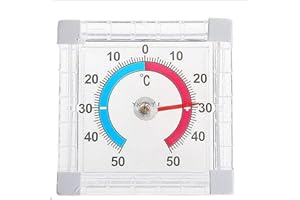 GENERIC 2-Pack Outside Self-Adhesive Window Door Thermometer, Accurately Measure Temperature, Digital Outdoor Thermometer Weatherproof, Suitable For Window And Outdoor Use