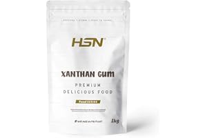 Goma di Xanthan di HSN | 1 Kg | Addensante Alimentare in Polvere | Ideale per Ricette Fitness | Fibra Solubile per dare Densità | No OGM, Vegano, Senza Glutine né Lattosio