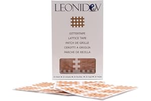 Leonidov parche de rejilla (cross) - 20 hojas tipo B (120 parches) 3x4 cm
