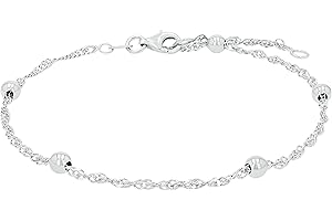 Amor Anklet 925 Srebrna Biżuteria Damska Na Lato