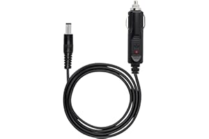 PNGKNYOCN 12V DCcable de alimentación para automóvil 18 AWG 5.5 mm x 2.5 mm DC al Encendedor de Cigarrillos del automóvil, Utilizado para CCTV, refrigerador de automóvil (10 FT)