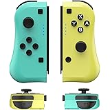 Ninad Mandos Switch Inalambricos para Switch/Switch Lite con Wake Up, Set De Dos Joy Cons con Gyro Axis/Dual Shock/Función Tu