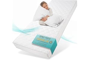 sun garden Matelas Enfant 80x160 cm H3 | Mousse de Confort Certifié Oeko-TEX 100 | Housse Lavable | Matelas Enfant avec Finition Climatique | Modèle P1440 ComfortPur