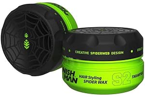 NISHMAN Aqua Spider Wax S2 – Tarantula 150g – Lavendeldoft – Stark Fäste & Glansig Finish Hårvax för Män, Flexibel Styling fö