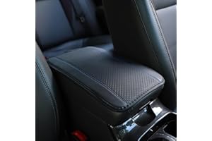 TEOZBLU CojíN De Apoyabrazos De Coche De Piel, De Cuero De Fibra Para Reposabrazos De Coche, Alfombrilla De Reposabrazos Antideslizante, Con La MayoríA De Los Coches