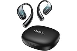 ERAZERL Übersetzer Kopfhörer, AI Open Ear Kopfhörer Bluetooth 5.4, 3-in-1 Übersetzungskopfhörer 134 Sprachen mit App 40H,4 Übersetzungsmodi Echtzeit Übersetzer Ohrhörer für Reisen, Geschäfts, Studien