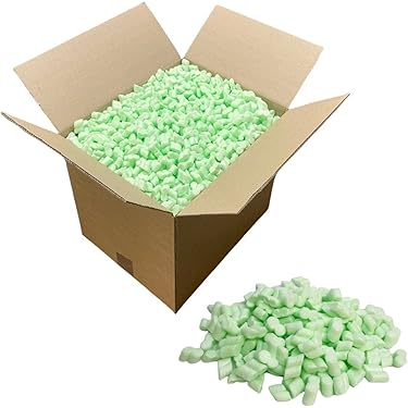 1 Cubic FEET Of FLOPAK Foam Chips Packing Peanuts Protective Postal Mailing Packaging Packing Void Loose Fill Filler Filling Supplies