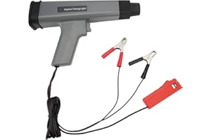 Wakects Lumière de Synchronisation Numérique pour Moteur, Stroboscopique Lumière de Synchronisation 12 V avec Affichage Numérique pour Voitures Motos Bateaux Individuels