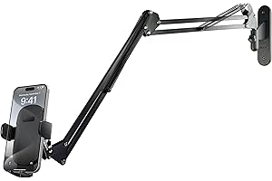 AYIZON Wall Mount Phone Holder Compatible with Samsung and iPhone 16 15 14 13 12 11 X Xs Xr Max Pro Smartphones