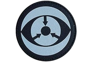 TOPPATCH Kompatibel mit SCP Foundation Reflective Patch Special Containment Procedures Foundation Logo Moral Badge Armband Applique Fastener with Hook and The Loop Emblem (New See No Evil)