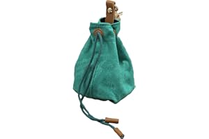 SENCC Dog Treat Training Bag, Small Dog Treat Pouch with Clip & Drawstring, Waterproof Pet Snack Bag for Walking and Training (Green)