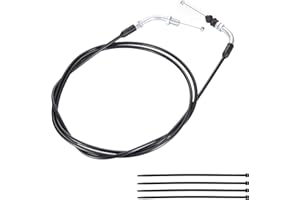 RUTU Câble d'accélérateur de 78 Pouces, Câble d'accélérateur pour Karting pour GY6 50cc 80cc 125cc 150cc QMB139 157QMJ 4 Stroke Dirt Bike Pièces détachées pour Scooter Chinois Taotao Roketa Jonway