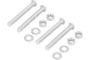 TOMOTATO 4 Pièces Boulons et Écrous Échelle de Piscine, Kit de Remplacement de Boulons de Marches Échelle en Acier Inoxydable, Vis de Fixation pour la Fixation Escaliers Hors Sol