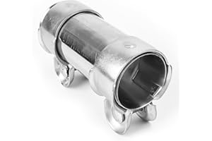 FONYET Auspuffschelle 45mm Edelstahl Doppelschelle Auspuffschelle Rohrverbinder, Universal Korrosionsbeständig Auspuffrohrklemme für Auspuffrohr mit 45 mm Durchmesser