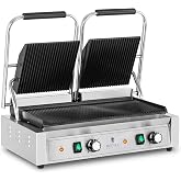 Royal Catering Contact Grill RCPKG-3600-R (Power: 3,600 W, Wave Surface, Temperature Range: 122-572&deg;F)