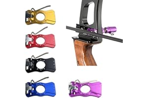 MILAEM Tir à l'arc Repose flèche pour Arc Recourbé Auto-adhésif Reste de flèche Lanceur de Flèches Arrow Rest Accessoire de Chasse Main Droite et Main Gauche (Noir)