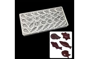 Valink Pâtisserie outils Poisson Tortue Animal en forme de moule à chocolat en polycarbonate transparente 3d Moule DIY fait à la main Chocolat PC Moule à chocolat outils Bakeware Poêle de cu