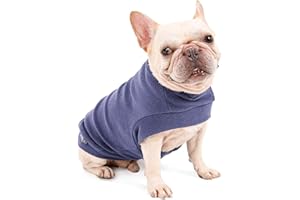 DOCIOTE Gilet in Pile per Cani Cappotto cani di Piccola Taglia in pile Caldo Abbigliamento veste per Cani Felpa Cuccioli per Le Giornate Fredde d'inverno Cappotto Chihuahua Bulldog Sphynx Viola Grigiastro M