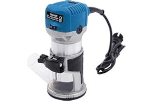 ALNEMY Oberfräse Trimmer Einhandfräse Kantenfräse Holz Fräse Multifunktionsfräse 2200W Kompaktes Router-Kit,Trimmer-Router-Werkzeug für Schnitzen Fräsen MDF