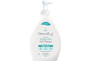 Dermomed, Detergente Intimo Soft Mousse Neutro, con Agente Idratante, per l'Igiene Intima Esterna, Deterge Delicatamente anche le Pelli Più Sensibili, pH 5.5, Dispenser da 600 ml