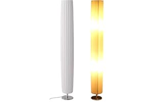 Trango Lampadaire plissé design TGHP-120R lampadaire, lampe de salon, lampe, lampadaire Nice en rond