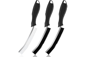 Lociban 3 Pezzi Spazzola per la Pulizia delle Fessure, Multifunzione Spazzola per Doccia, Pavimenti, Bagno e Cucina