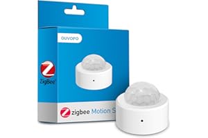OUVOPO Zigbee Rilevatore di Movimento, Necessità di un hub, rilevatore di presenza portatile configurabile fai-da-te compatibile con Home Assistant, Hubitat, Alexa