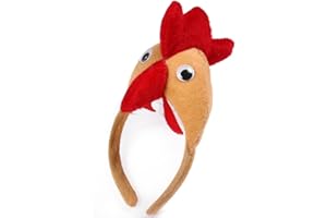 She's Shining Chicken Headband Animal Farm - Adult Cosplay Party Fancy Dress Costume Headwear Accessory