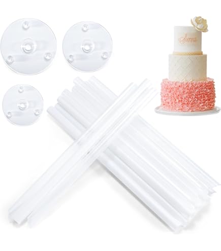 Plateau à Gâteau Rond PME 35 Cm - Support En Carton Solide Bord Lisse Argenté Pour Pâtisserie Et Gâteaux étagés - 7