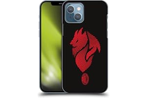 Head Case Designs Licenza Ufficiale AC Milan Logo Grafica Custodia Cover Dura per Parte Posteriore Compatibile con Apple iPhone 13