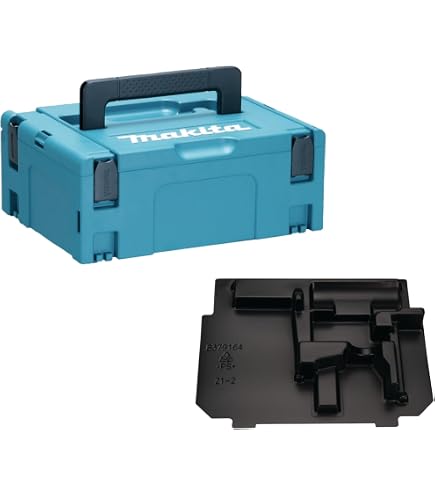 Makita Accesorios 821764-1 Estuche de plástico negro Makita Accesorios 821764-1 Estuche de plástico negro