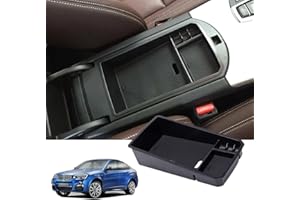 DIYUCAR Caja de almacenamiento central para reposabrazos para X3 f25 2011-2016/X4 f26 2014 2015 2016 accesorios para coche