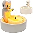 Vibbang Cat Candle Holder, Cat Warming Paws Candle Holder, Cartoon Kitten Tea Light Candle Holder, Cat Ornaments Home Decor tealight Holder for Cat Lovers