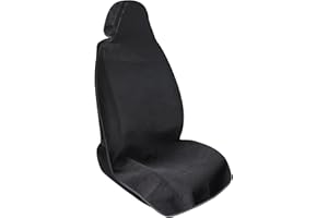 CHANGSHENGDA Wasserdichter Handtuch-Autositzbezug - Rutschfester und Schweißbeständiger Vordersitzschutz für Fitness, Laufen, Schwimmen und Strand, Universelle Passform für Autos, LKWs & SUVs (Schwarz)