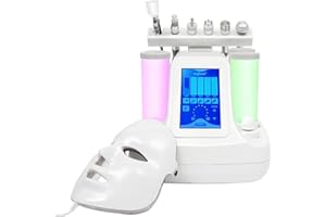 DUORUAMENG 7 in1 Wasser Dermabrasion Gerät Gesicht Hydra Facial Machine, Tiefenreinigung Peel kleine Blase Gerät mit Maske