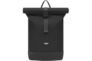 LARKSON Sac à Dos Femmes & Hommes - Janne Small - Petit Sac à Dos Rolltop avec Compartiment pour Ordinateur Portable - Pour Université Travail Voyages & Vélo - Hydrofuge