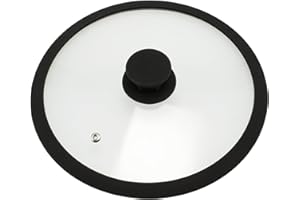 bremermann szklana pokrywka z silikonową krawędzią do garnków i patelni 24 cm (czarna)