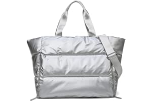 Balakaka Bolso de Mano para Mujer 35L, 3 en 1 Bolso Acolchado Mujer con Bolsillo Húmedo y Seco, Grande Impermeable Bolsas de Deporte con Cierre de Cremallera para el Viajes Yoga