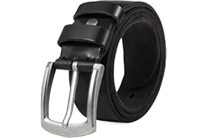 BELTER Cintura Uomo Pelle 100% Cinture da Uomo Cinturone Cinta Premio Cuoio 110-160cm Taglia Grossa Jeans Casuale Western Retrò Stile 3.8cm