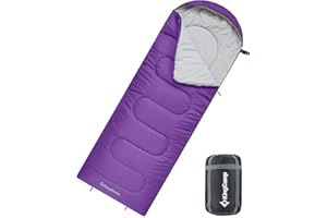 KingCamp Sac de Couchage Adulte et Enfant Sac de Couchage Compact Ultra Leger 3 Saisons Connectable pour Double Duvet Grand Froid pour Camping Hiking Trekking Randonnée Voyage Extérieur