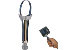 Tokaneit Llave para Filtro de Aceite con Correa Ajustable,Herramienta para Quitar el Filtro de Aceite,Herramienta Universal de Extracción de Filtros,Regolabile 60-120mm,para Automóviles y Camiones