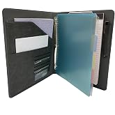 XIAOZHI Renkli klas&ouml;rl&uuml;, iş ve r&ouml;portaj Padfolio, 3 halkalı klas&ouml;r, pano
