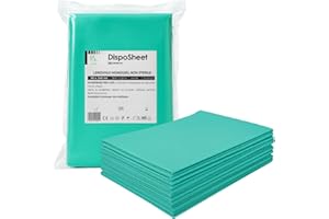 Paluplus 50 Lenzuoli Medici Monouso di colore Verde, Misura 90x240 cm, lenzuolini Non Sterili in SMS 17gsm ideali per Lettini, Emergenze, Primo Soccorso, Uso Medico e Sanitario -8505F-2,10