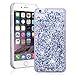 Produktbild SMART LEGEND für iPhone 6 Plus, iPhone 6S Plus Hardcase Liquid Hülle Glitter Case Hartschale Transparent Schutzhülle Handyhülle Fließen Flüssig Schwimmend Premium Shiny Glanz Sparkle Bling Diamant Strass Tasche Skin Schale Hart PC Clear Kristall Handytasche Etui - Silber
