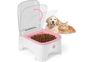 MAKDLY Automatic Cat Feeder with Timer,Automatic Feeder for Cats & Dogs with Infrared Sensor Cover,700ml Large Capacity,Pet Food Dispenser with Removable Bowl,2000mAh Rechargeable Moisture Proof Smart Bowl