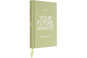 Kokonote Agenda 2024 Matcha - Agenda semana vista con cubierta dura forrada en tela - Agenda anual 2024 semana vista - Planificador semanal 2024, Agenda verde