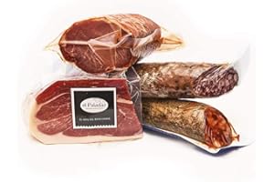 EL PALADAR JAMONERIA & DELICATESSEN PACK EMBUTIDOS IBÉRICOS / JAMÓN, CHORIZO, SALCHICHÓN y LOMO - (2 kg.aprox.)